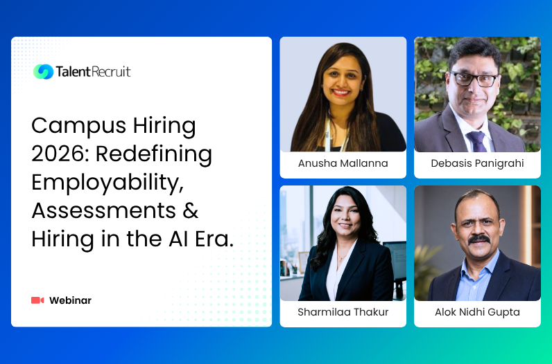 Campus Hiring 2026 webinar on AI in hiring, employability and talent assessment | TalentRecruit